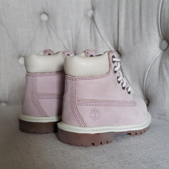 Toddler Baby Timberlands Pink US size 4 - Picture 2 of 8